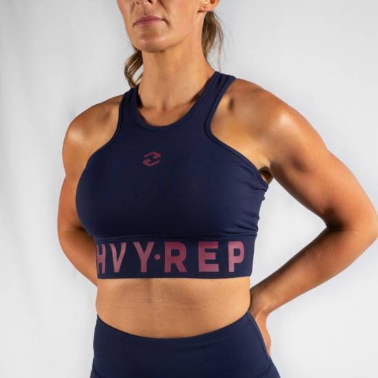 Heavy Rep Podprsenka Energy High Riser - Navy/Pink