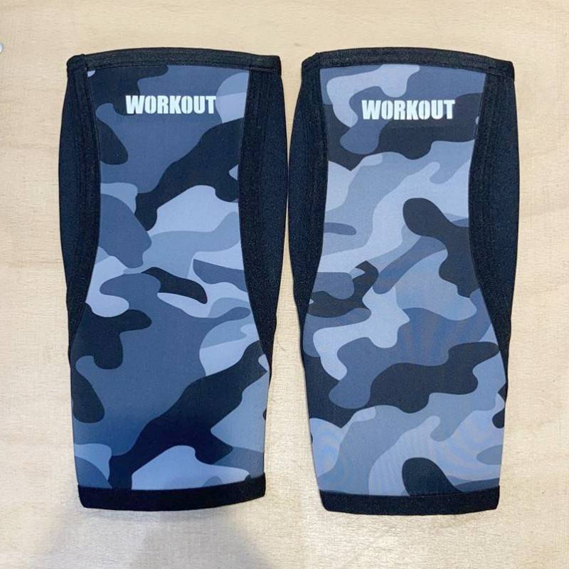Chrániče / bandáže holení WORKOUT - camo 5 mm (pár)