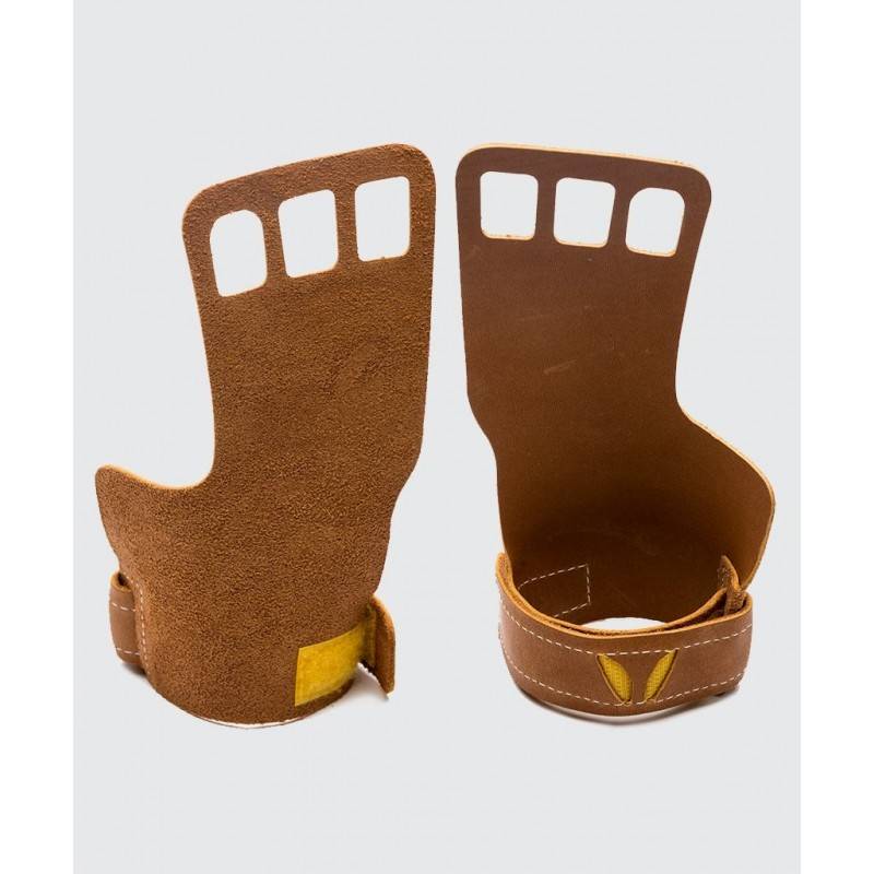 Woman leather 3-prsté Grips Victory Grips - tan