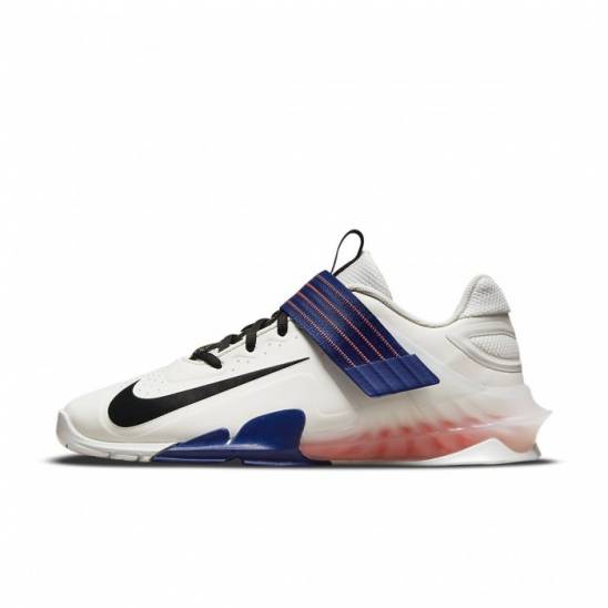 Weightlifting Shoes Nike Savaleos - Sail/Deep royal blue - WORKOUT