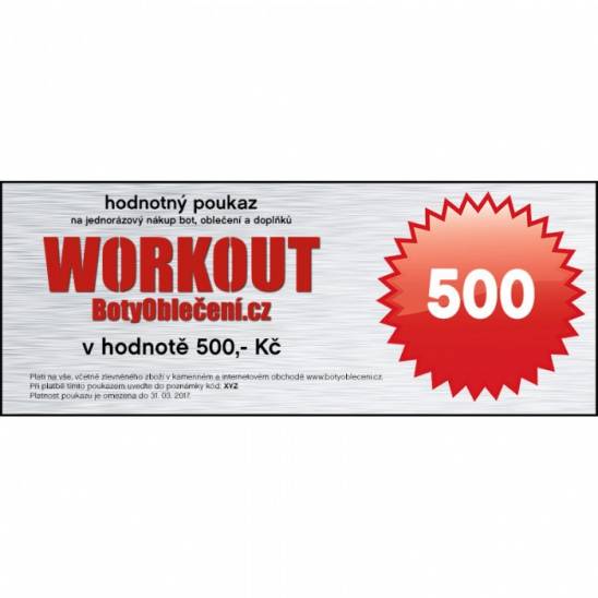 Vouchers Poukázka 500 Kč