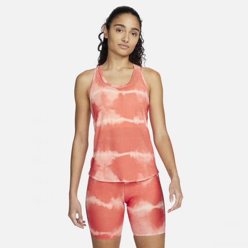 Dámské tílko Nike Dri-FIT One Luxe - oranžové