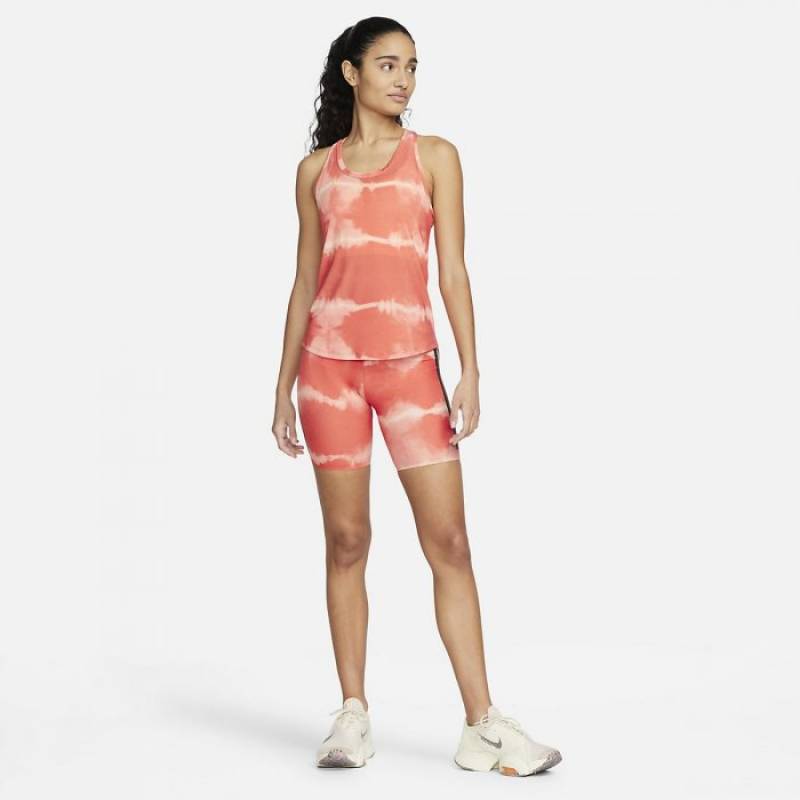 Dámské tílko Nike Dri-FIT One Luxe - oranžové