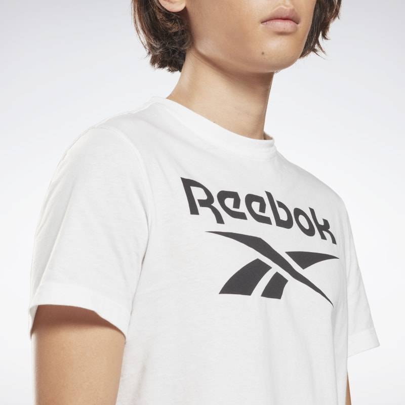 Pánské tričko Reebok Big Logo - bílé - HD4218
