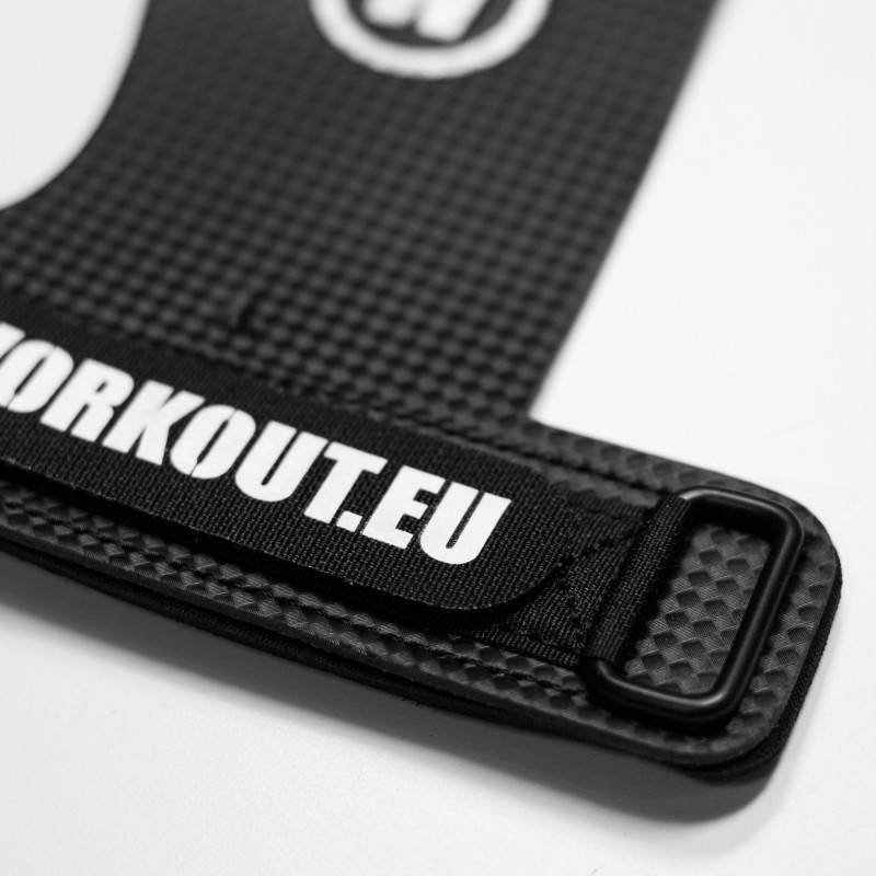 Mozolníky Workout Carbon 3-hole Grips - black