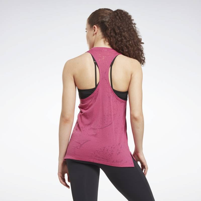 Woman Top Reebok burnout - pink