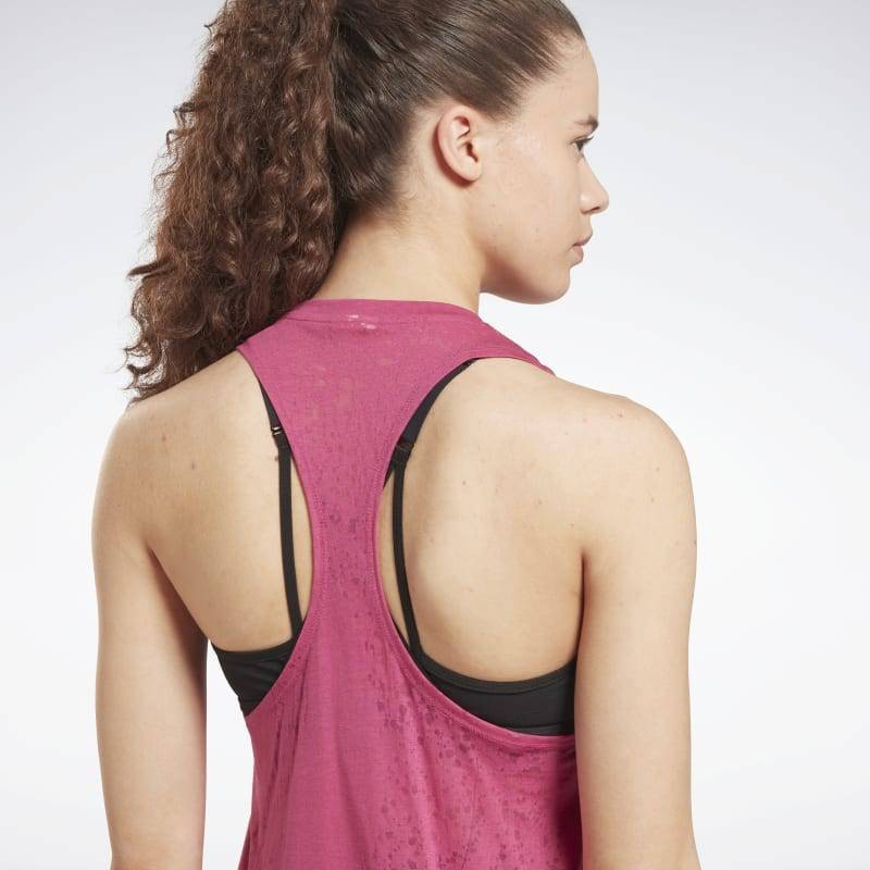 Woman Top Reebok burnout - pink