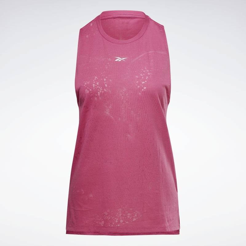 Woman Top Reebok burnout - pink