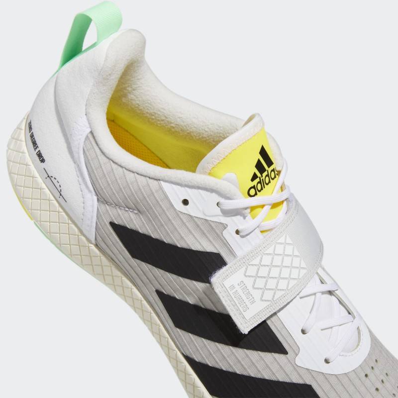 Adidas The Total - boty na deadlift -bílé