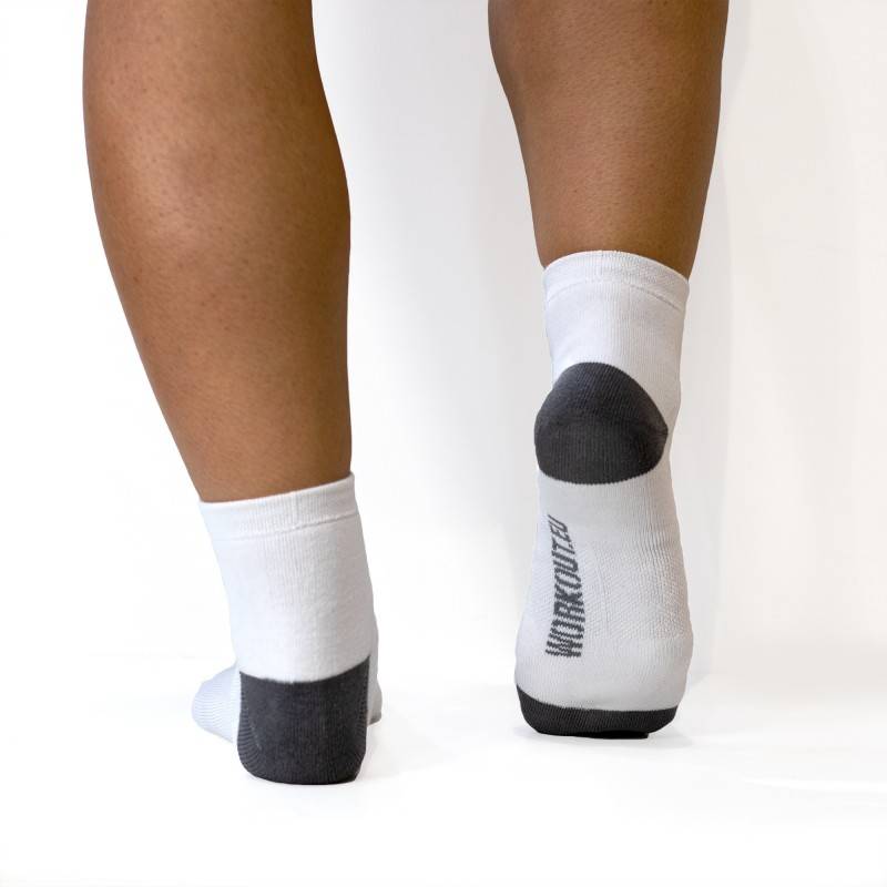 Socks WORKOUT logo - white