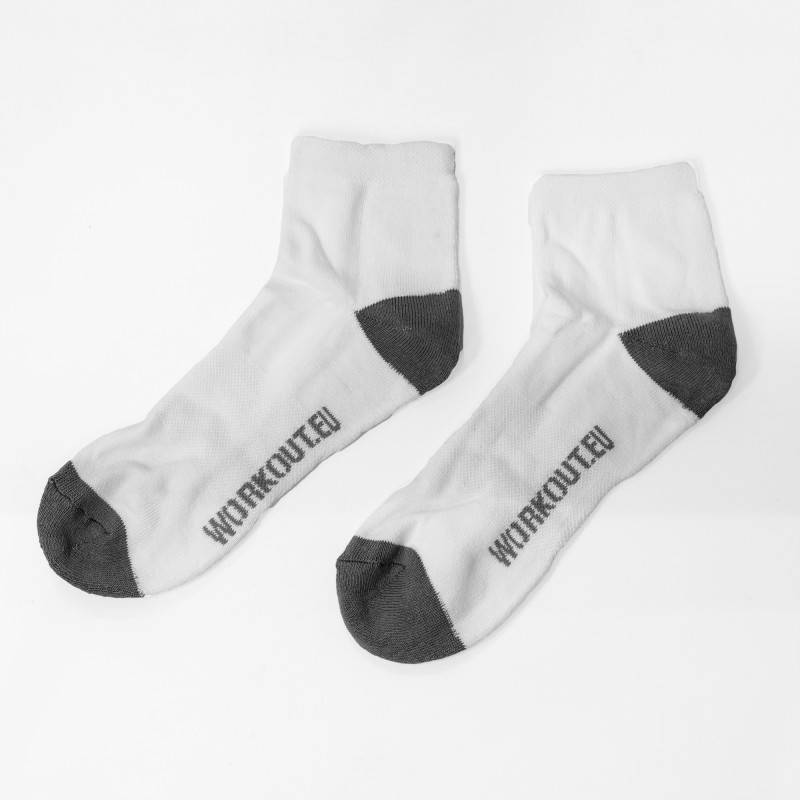 Socks WORKOUT logo - white