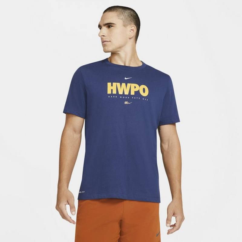 Man T-Shirt Nike HWPO - blue