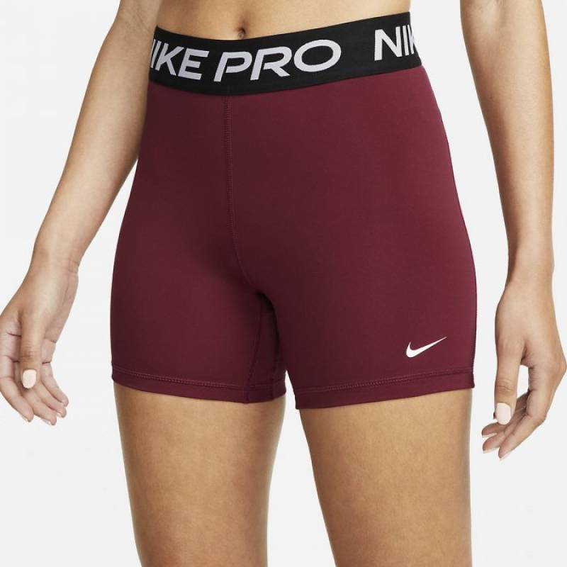 Damen Funktionsshorts Nike Pro - burgunderrot