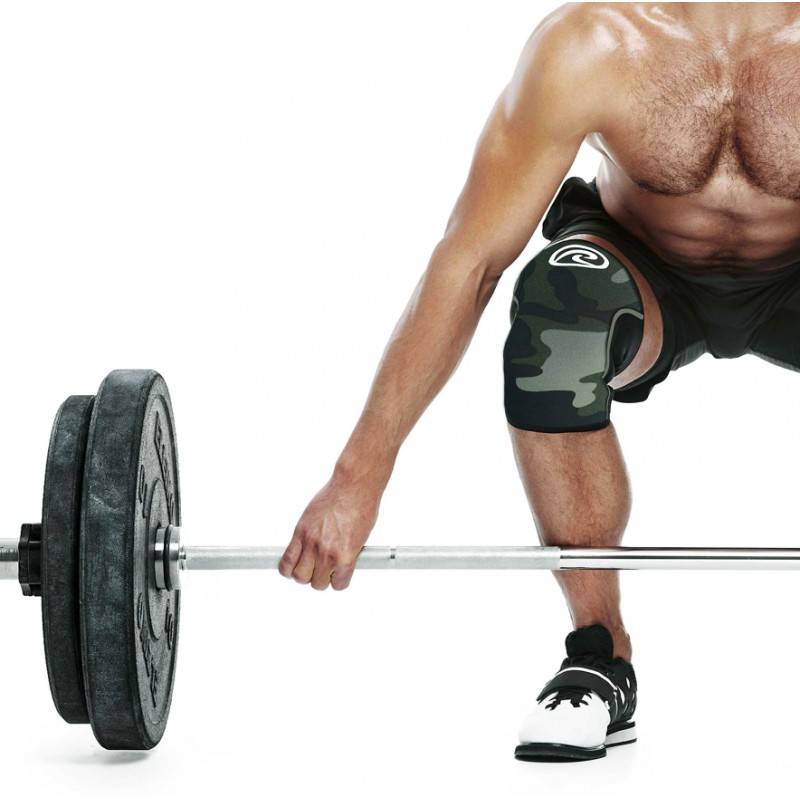 Dlouhá bandáž kolene RX 7 mm POWER MAX 30 cm - camo