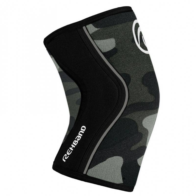 Long knee sleeve Rehband RX 7 mm POWER MAX 30 cm - camo