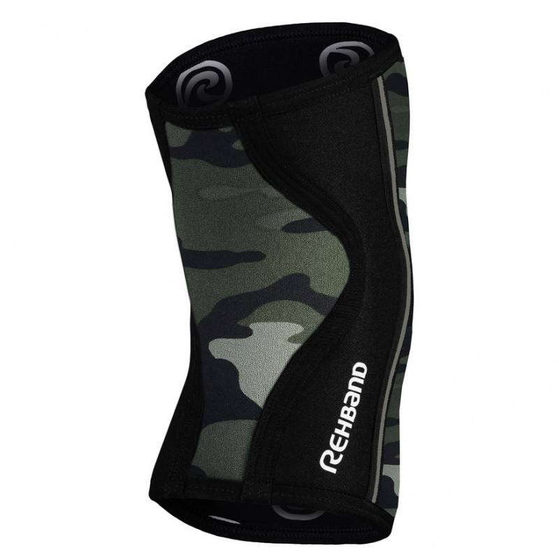 Long knee sleeve Rehband RX 7 mm POWER MAX 30 cm - camo