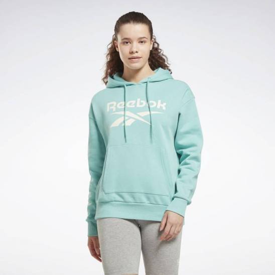 Reebok mikina - tyrkysová