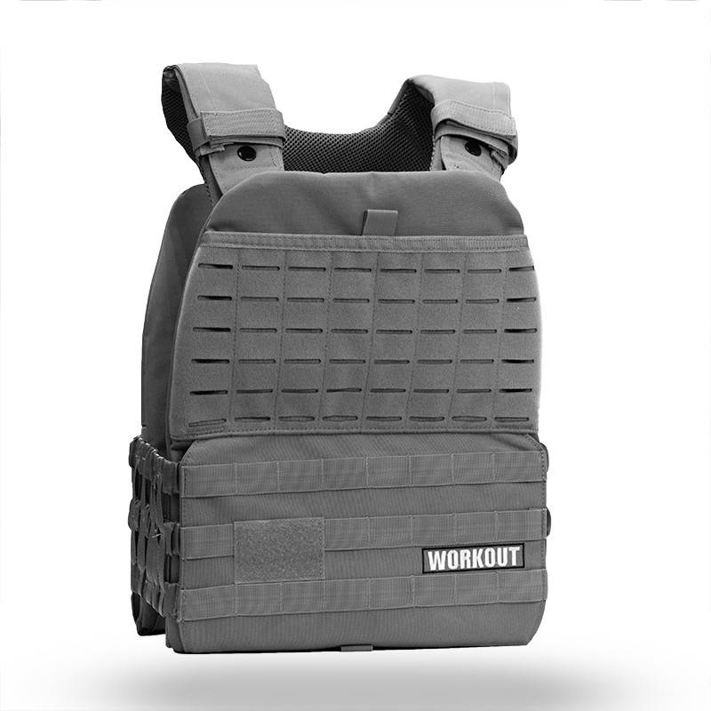 Tactical Plate Weighted Vest 15 kg WORKOUT - Grey