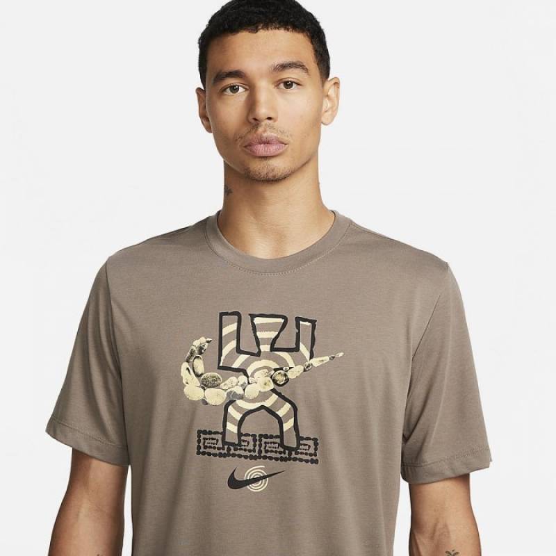 Man T-Shirt Nike - olive grey