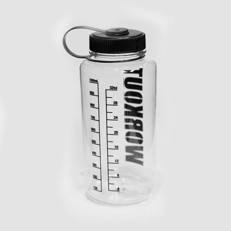 Láhev na pití WORKOUT 1000 ml - průhledná
