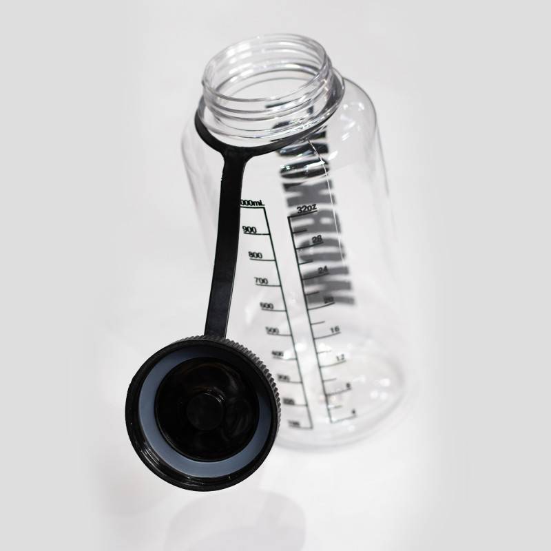 Láhev na pití WORKOUT 1000 ml - průhledná