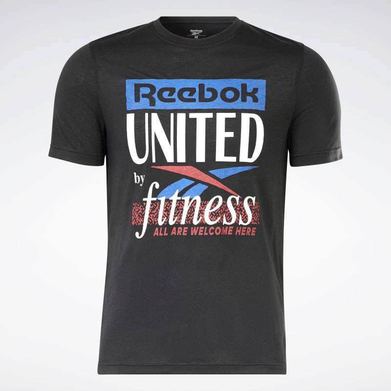Man T-Shirt Reebok United - black