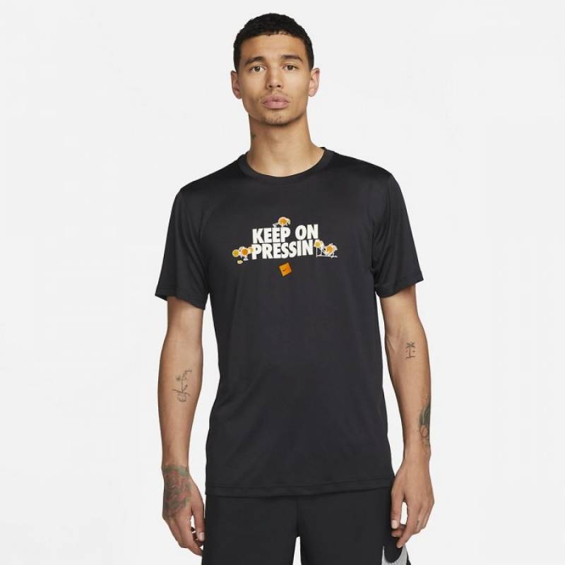Man T-Shirt Nike Keep on pressing - black