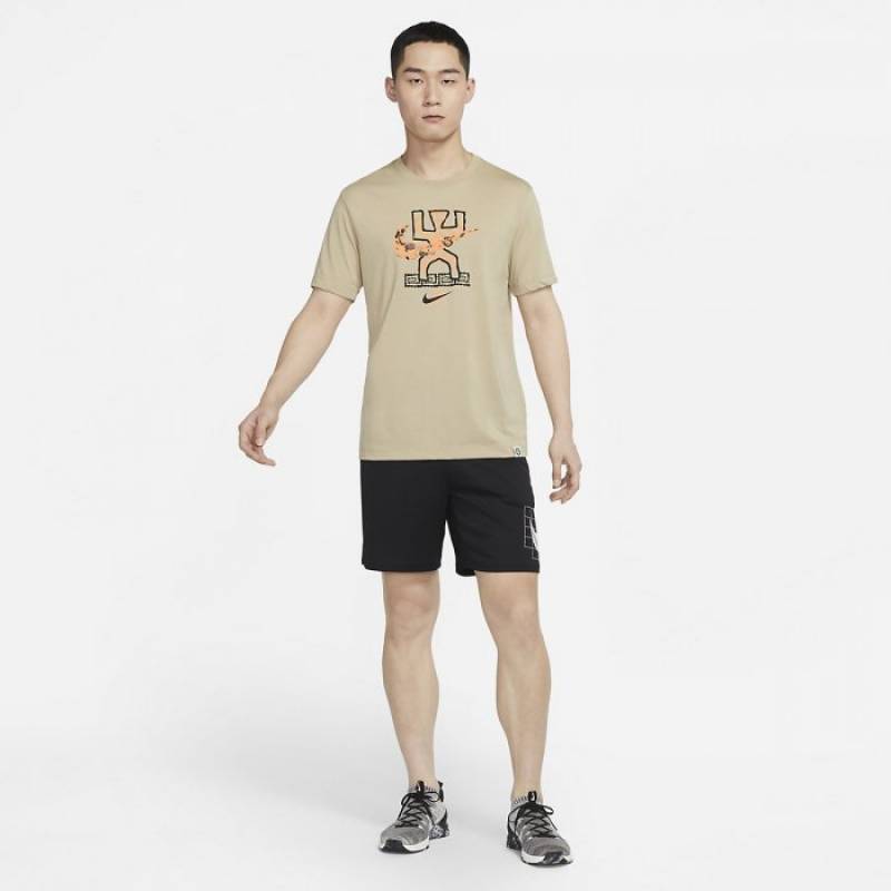 Man T-Shirt Nike - béžová