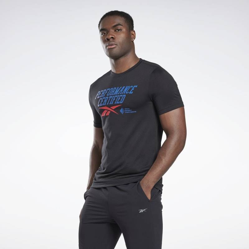 Man T-Shirt Reebok Performance - black