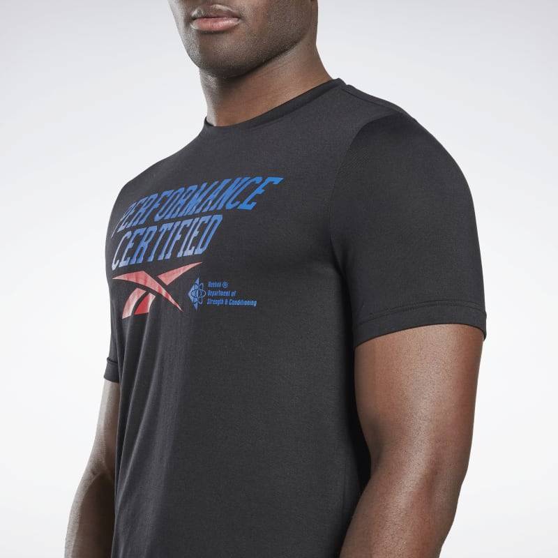 Man T-Shirt Reebok Performance - black