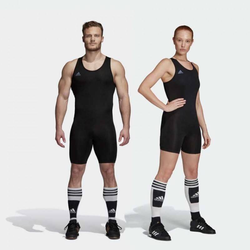 Weightlifting / Powerlifting singlet adidas black 2019