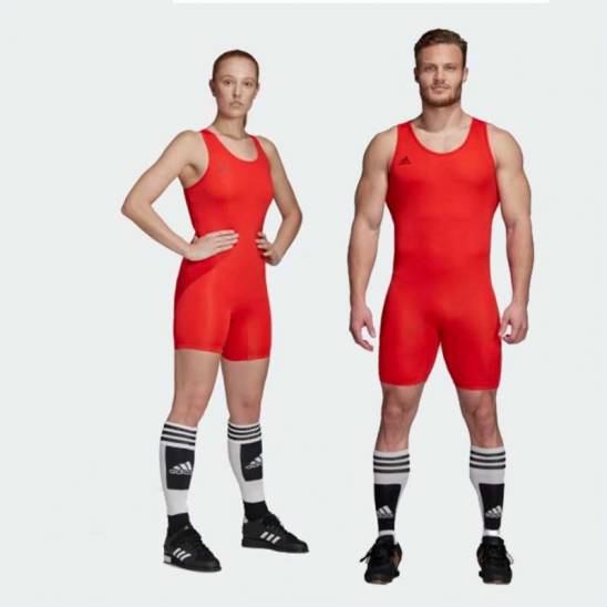Adidas Vzpěračský / powerlifterský dres red 2019
