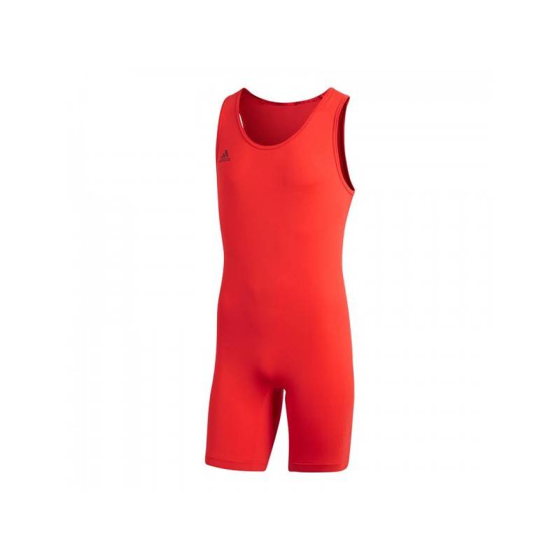 Weightlifting / powerlifting singlet adidas red 2019