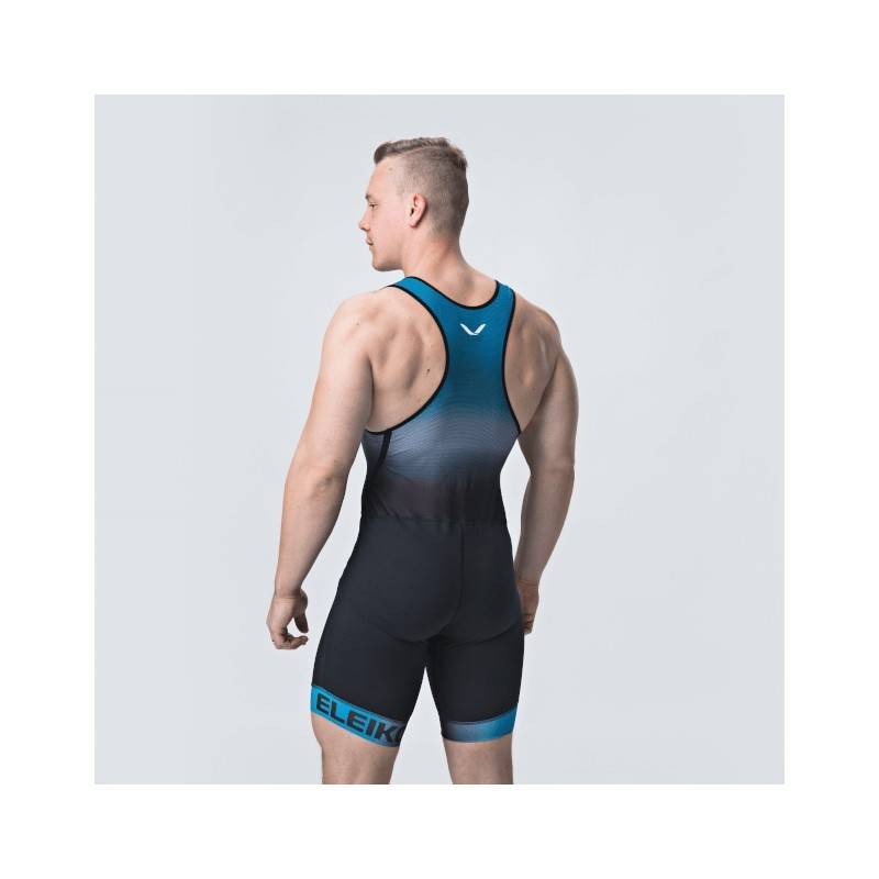 Eleiko vzpěračský dres - pánský modrý