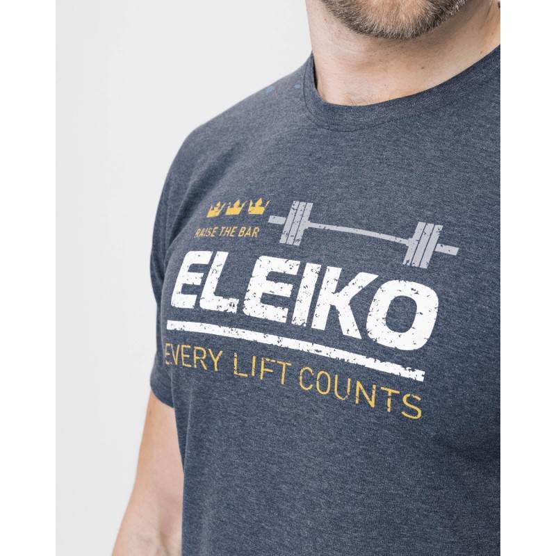 Herren-T-Shirt Eleiko Zeichen B - Himmel schwarz