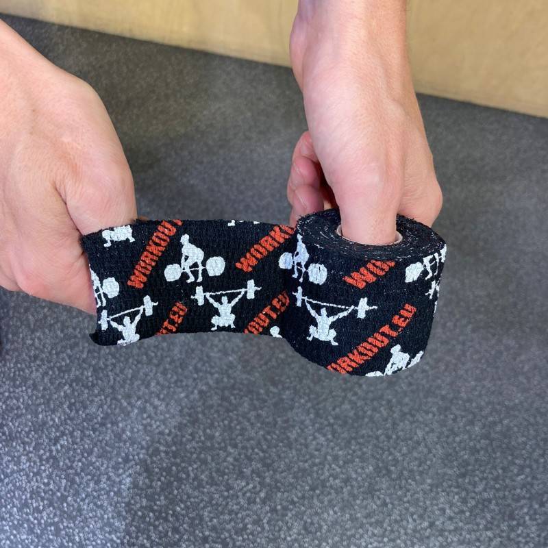 Thumb Hookgrip tape WORKOUT - délka 7 m (černá)