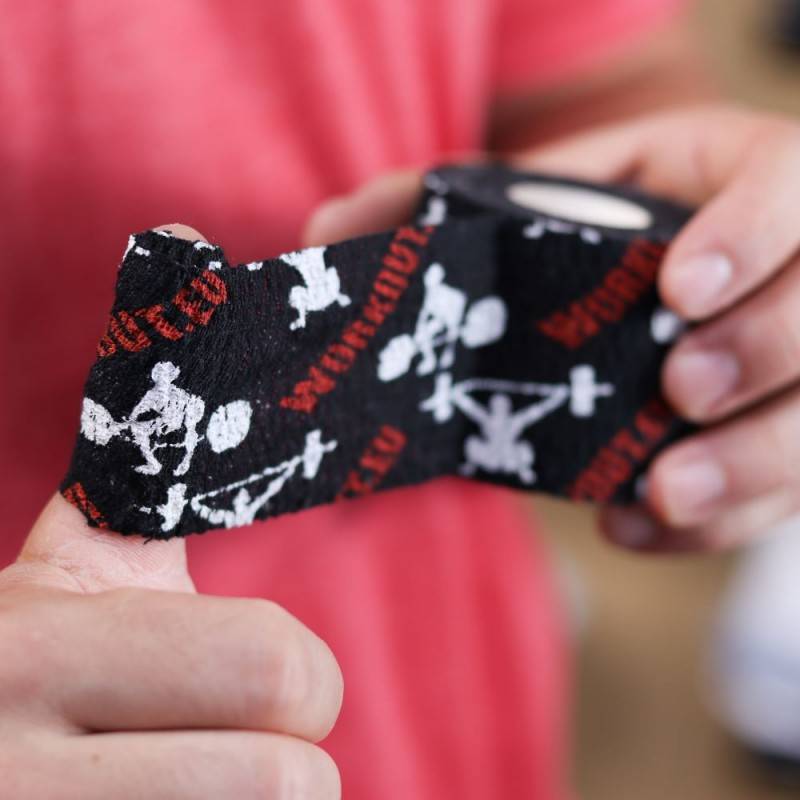 Thumb Hookgrip tape WORKOUT - délka 7 m (černá)