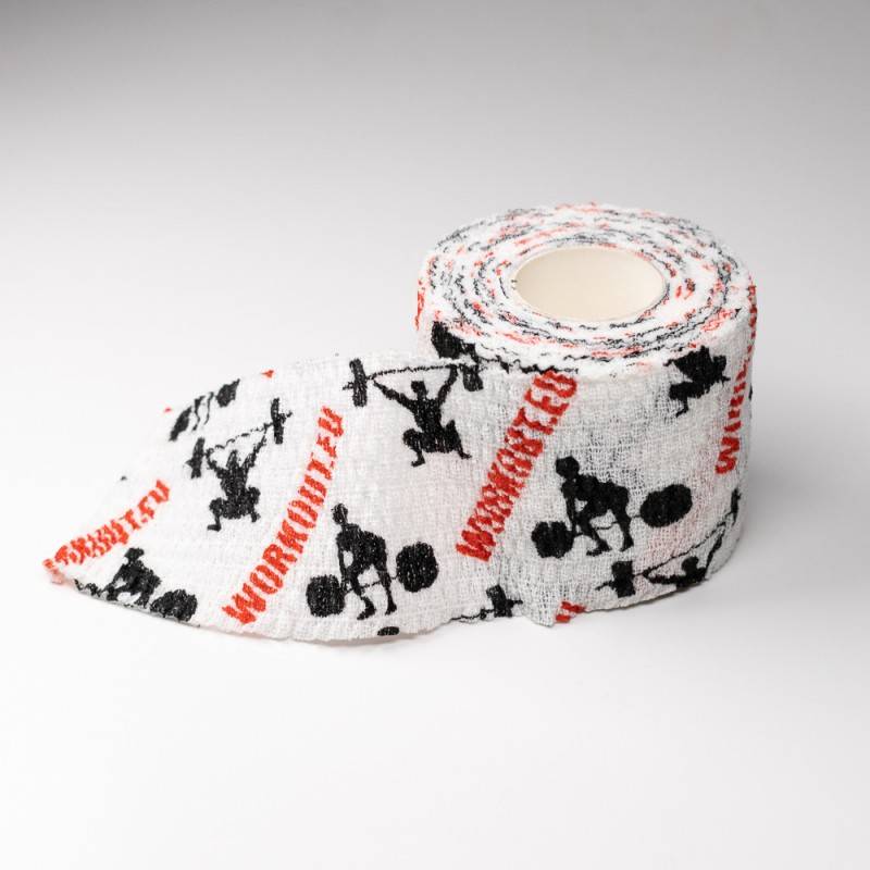 Set 8 pcs of Thumb Hookgrip tape WORKOUT - 7 m (white)