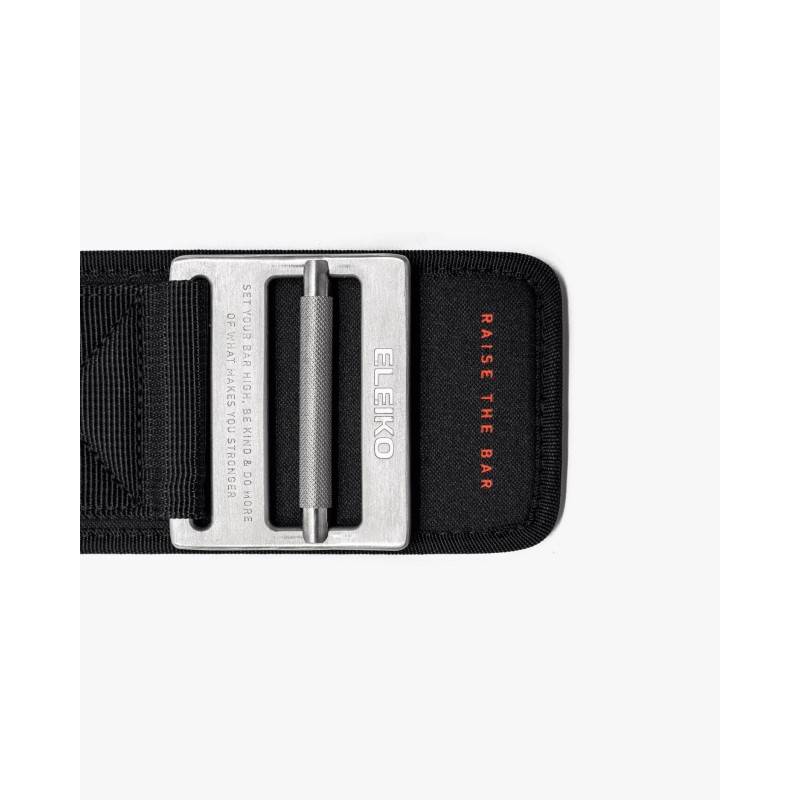 Eleiko EVA belt with stainless steel buckle - black