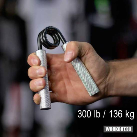 Workout ocelové posilovací kleště prstů a zápěstí odpor - 136 kg / 300 lb