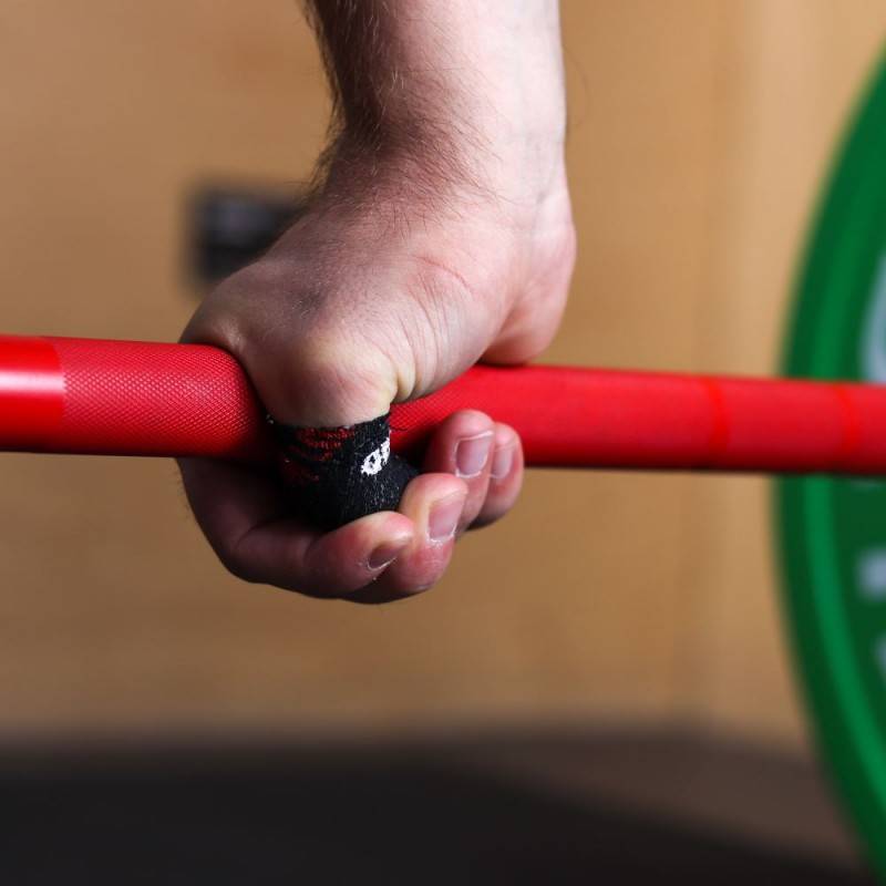 Set 8 ks Thumb Hookgrip tape WORKOUT - 7 m (černá)