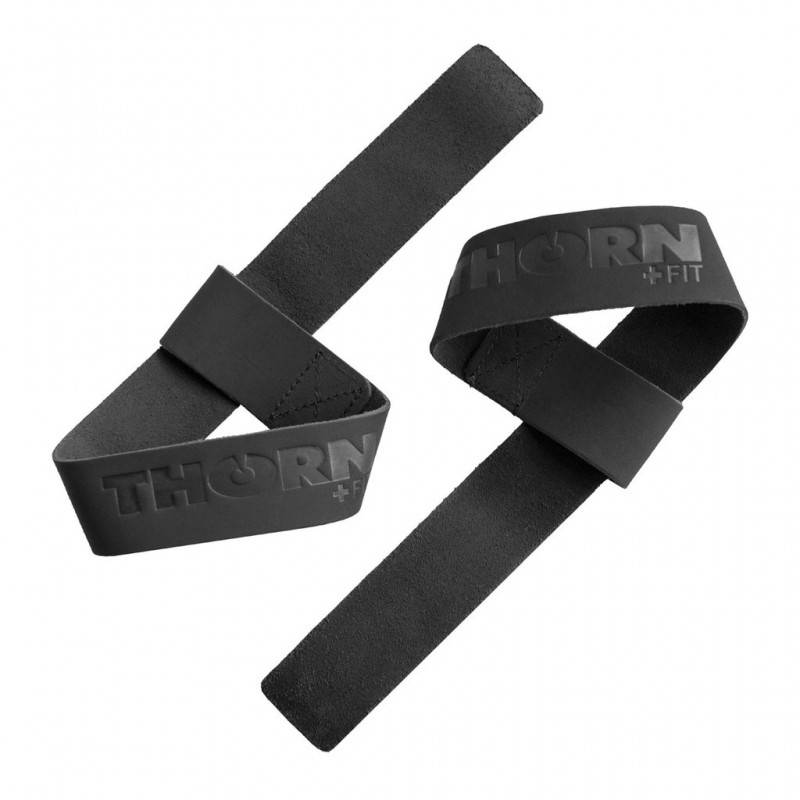 Lifting straps Thornfit Premium Leather - black