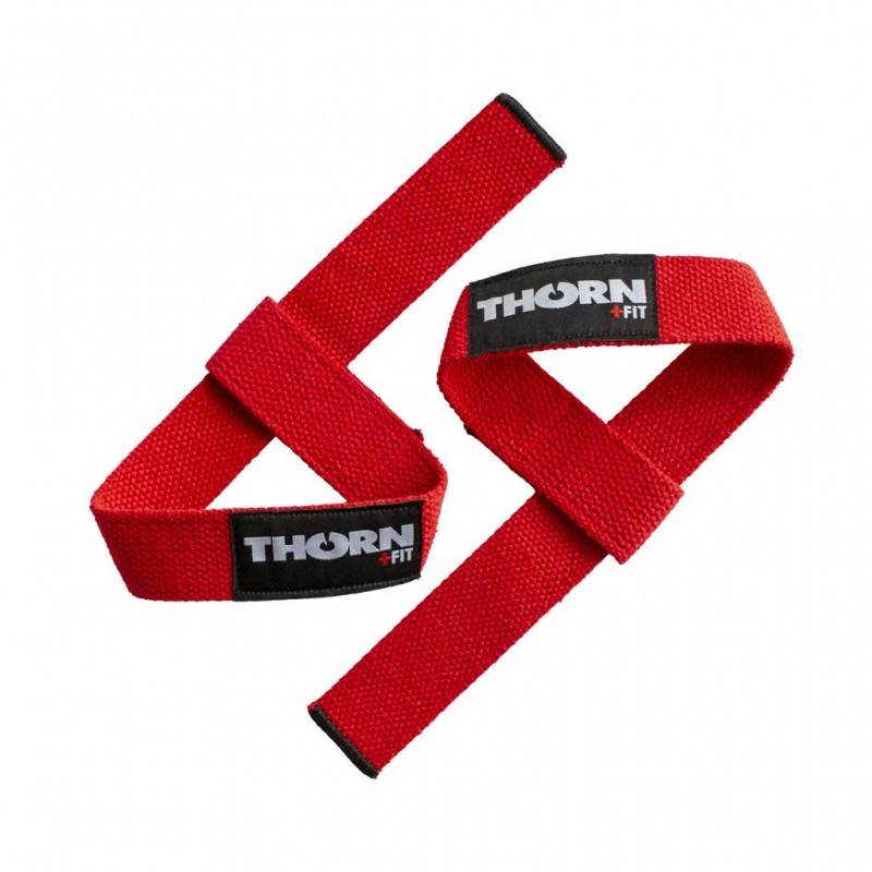 Lifting straps Thornfit Cotton - red