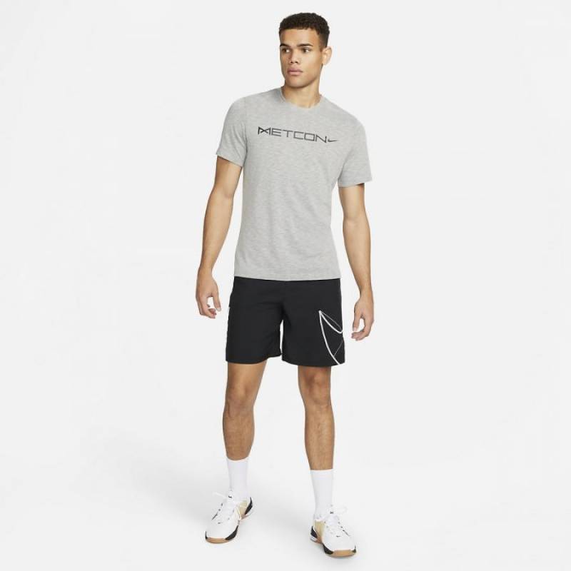 Man T-Shirt DRY TEE DFCT METCON SLUB - grey