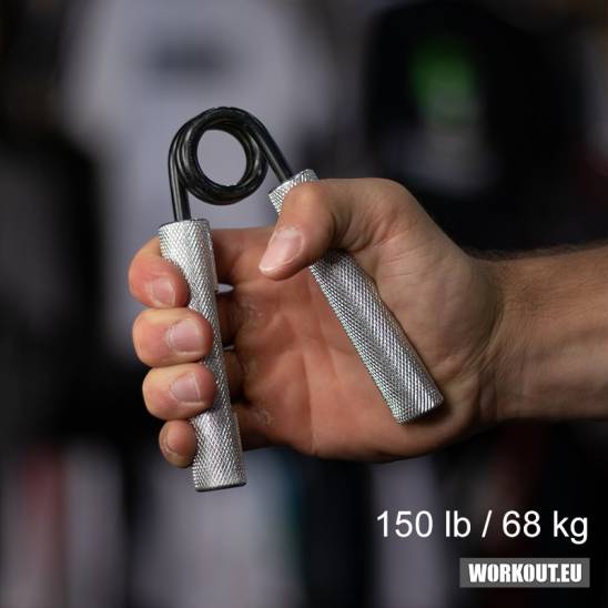 Workout ocelové posilovací kleště prstů a zápěstí odpor 68kg/150lb