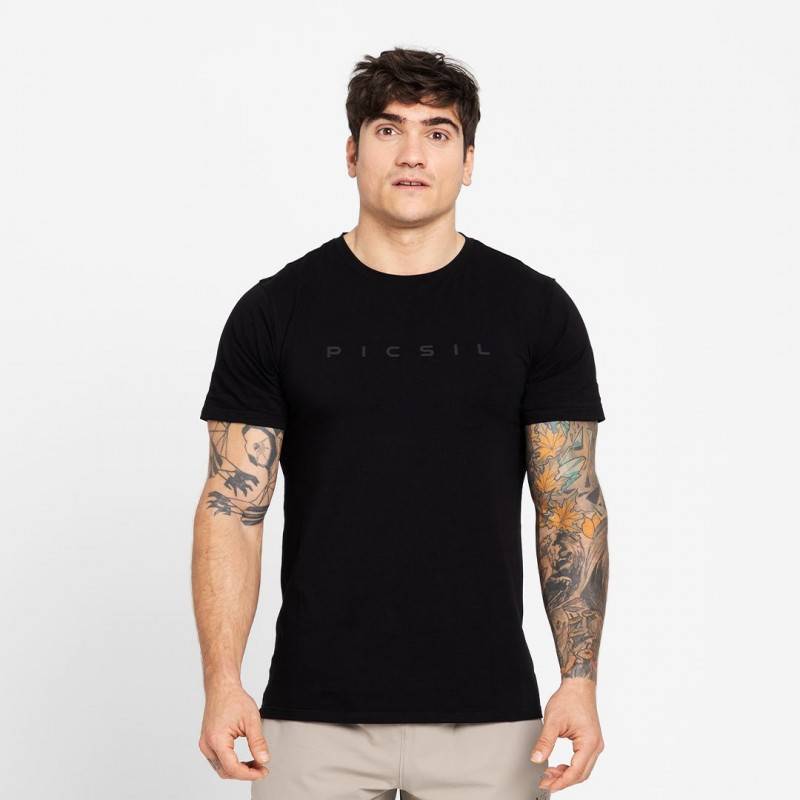 Man T-Shirt Picsil Core - black