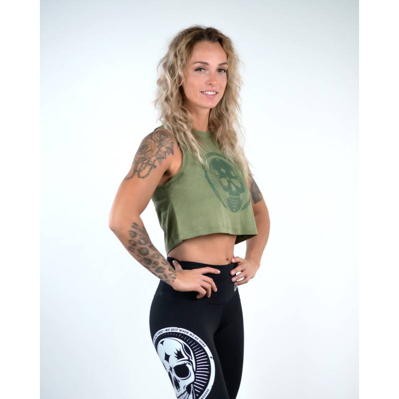 Woman Crop Top Northern Spirit - Military Olive