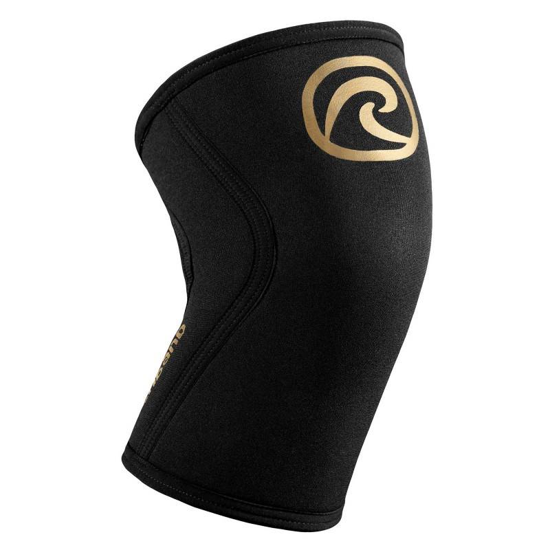 Knee sleeve Rehband RX 5 mm - gold/black