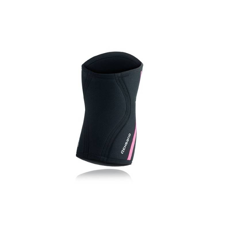 Knee bandage RX Knee Sleeve 7 mm - Black/Pink