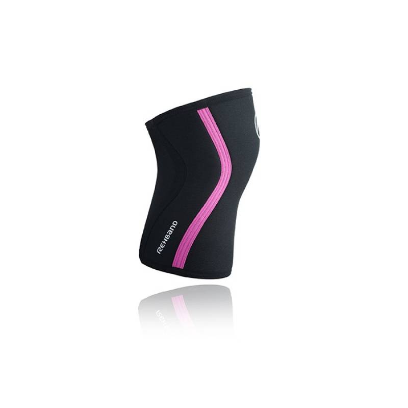 Knee sleeve Rehband 7 mm - Black/Pink